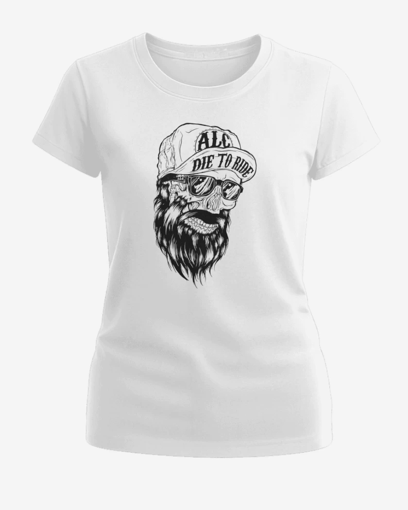 Polera de Mujer Blanco de die to ride
