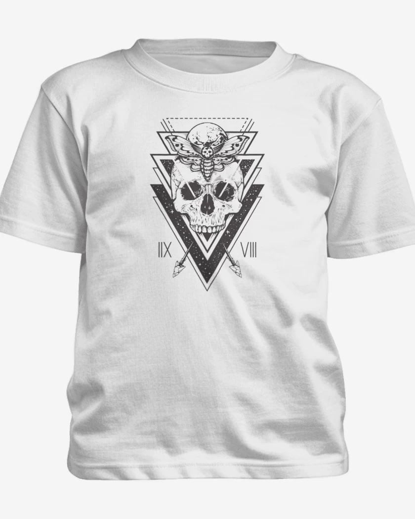 Polera de niño Blanco de skull 5