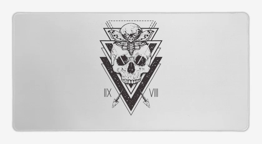 Mouse pad Gamer Blanco de skull 5
