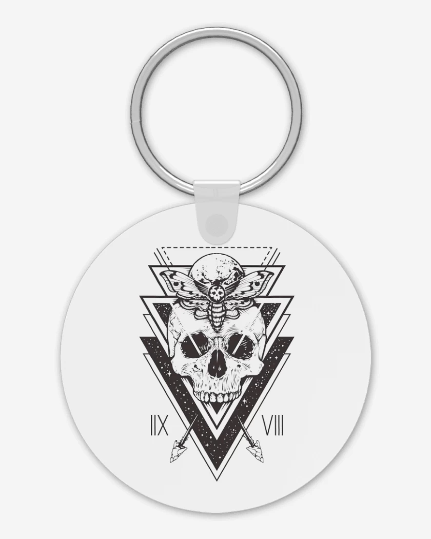 Llavero Blanco de skull 5