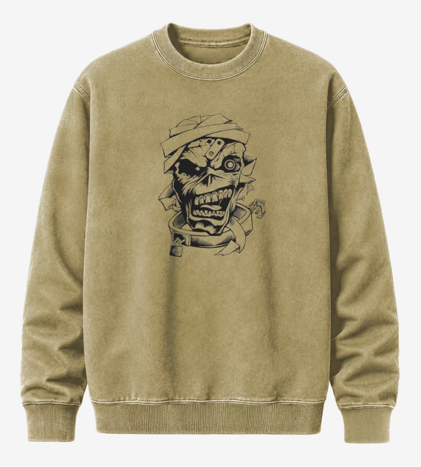 Poleron Polo Acid Wash Beige de eddie 2 