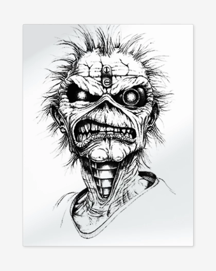 Print metalico Blanco de eddie 