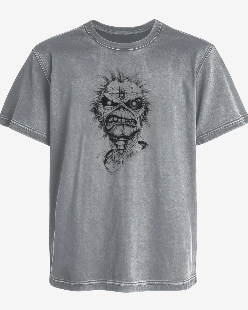 Polera desgastada eddie 