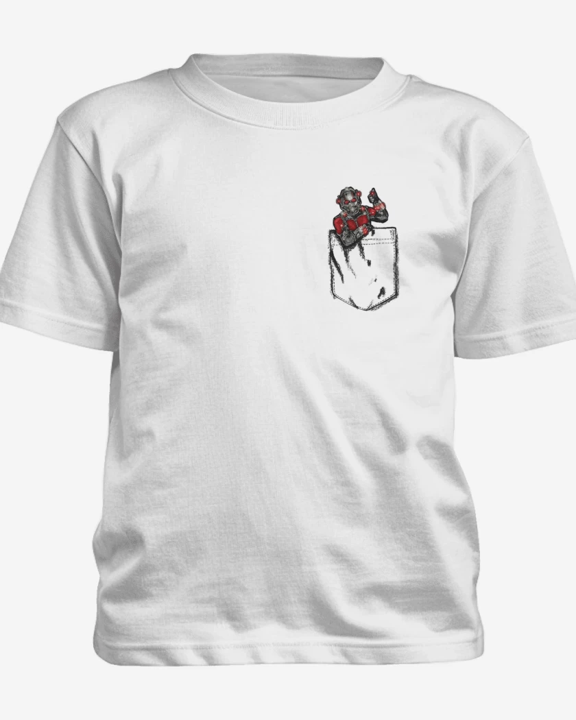 Polera de niño Blanco de Ant man bolsillo