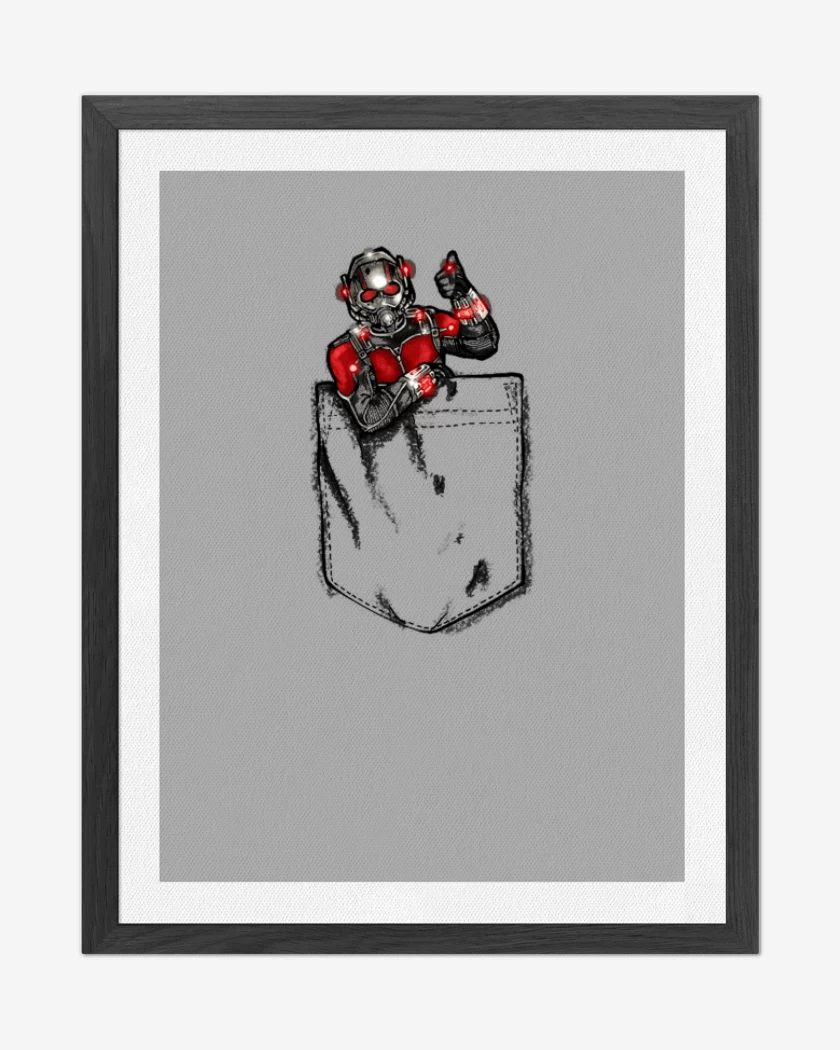 Cuadro decorativo Gris Melange de Ant man bolsillo