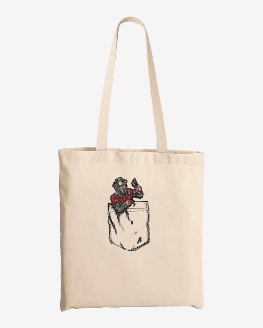 Totebag Ant man bolsillo