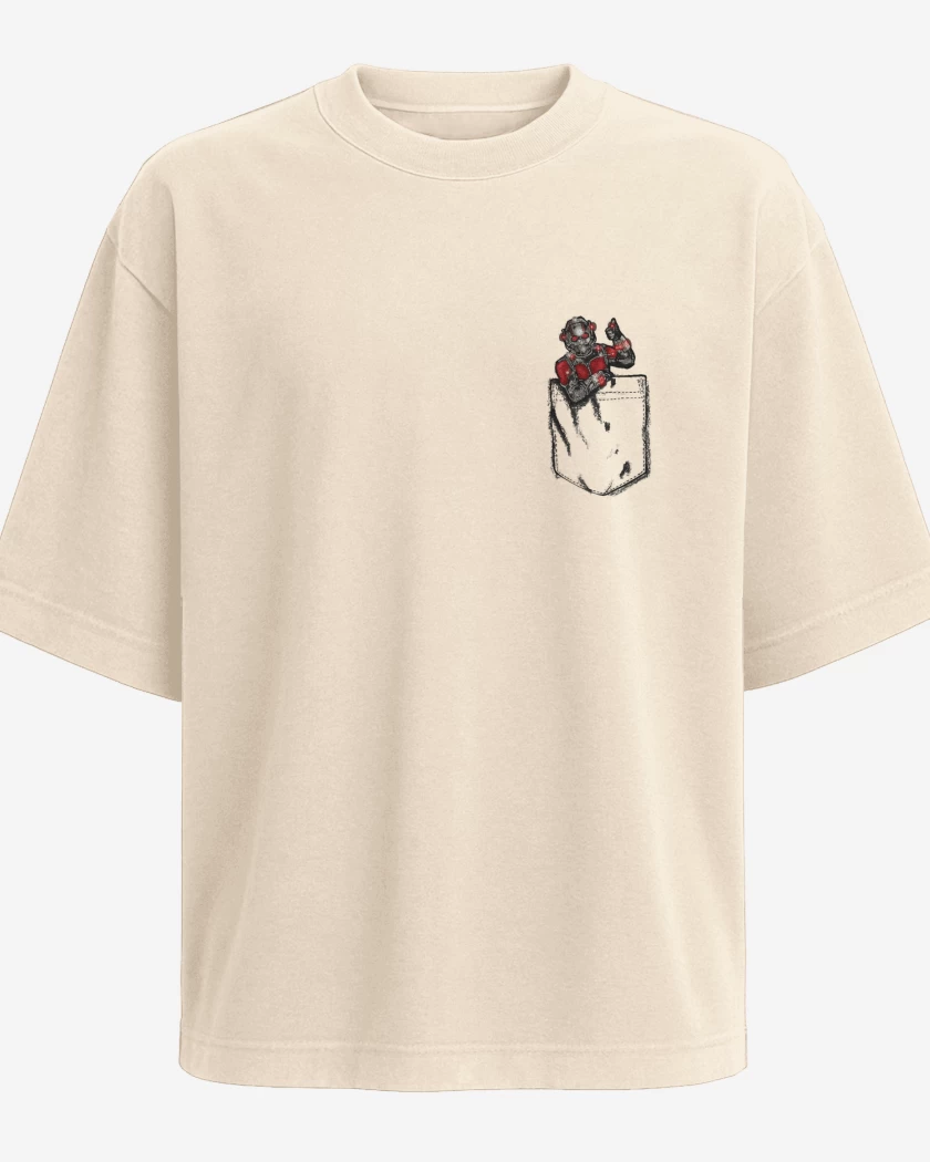 Polera Oversize Ant man bolsillo