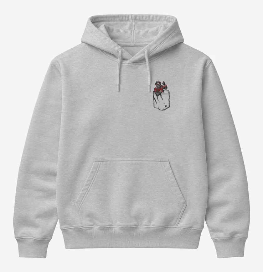 Poleron Canguro básico Ant man bolsillo