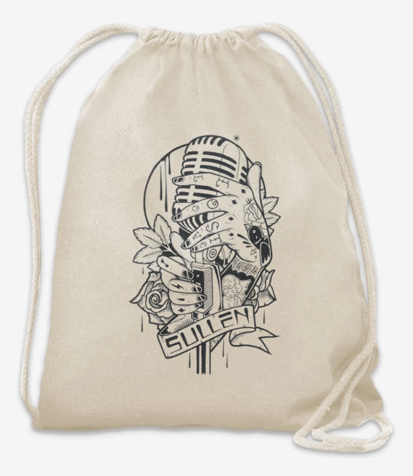 Mochila Blanco de microfono