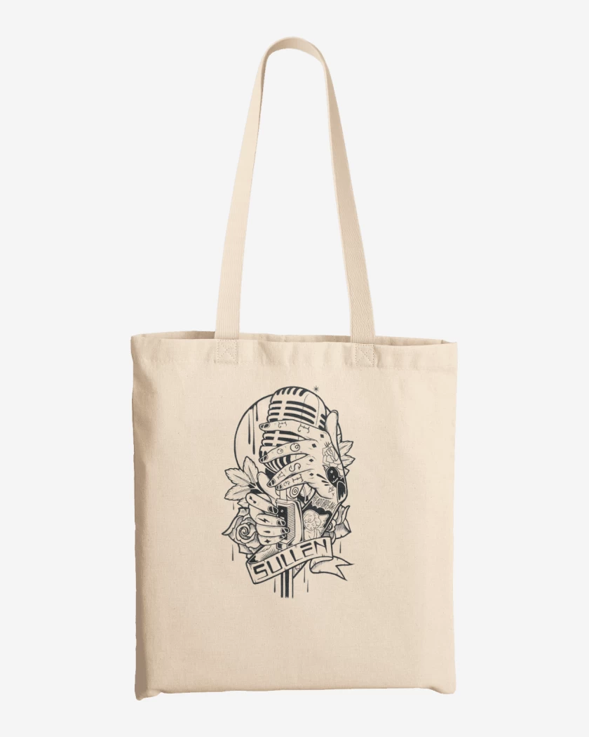 Totebag Blanco de microfono