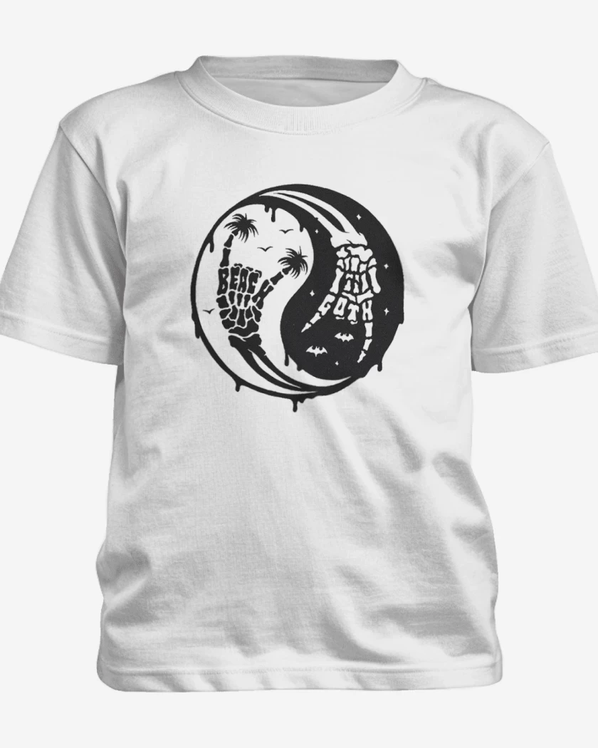 Polera de niño Blanco de ying yang