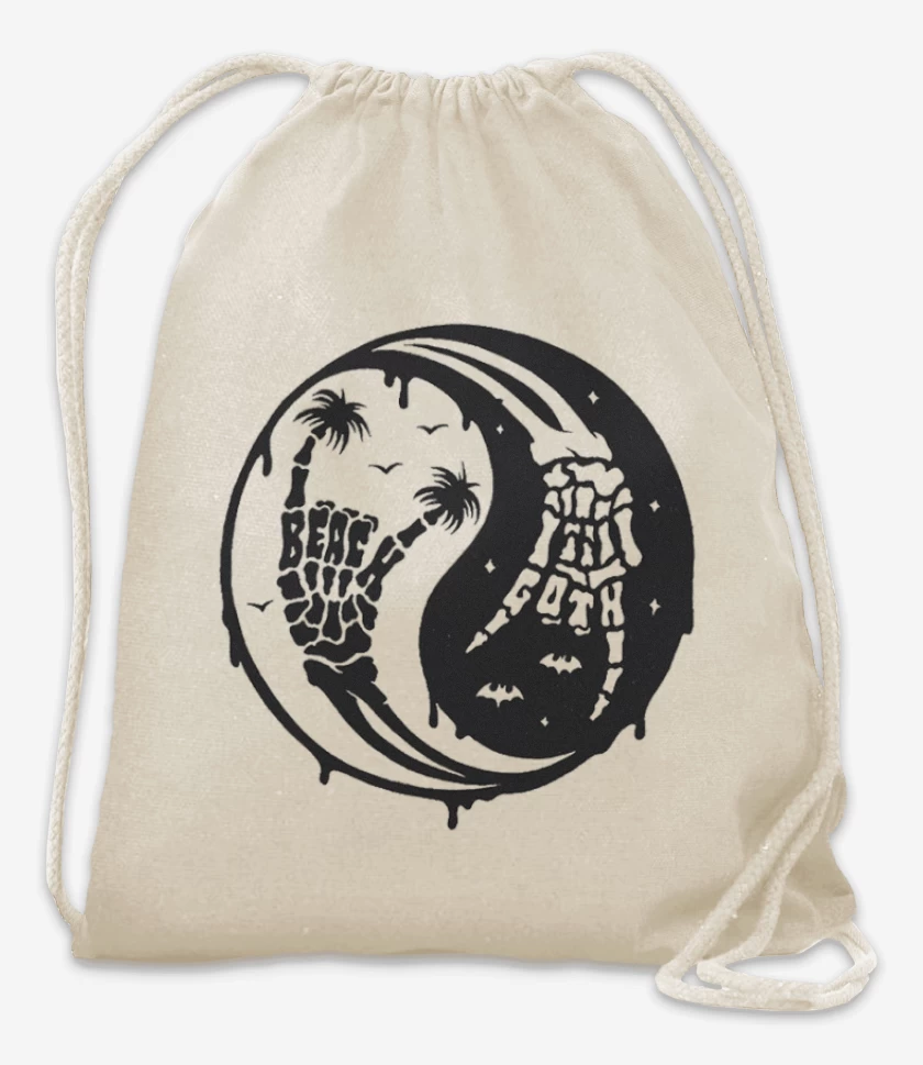 Mochila Blanco de ying yang