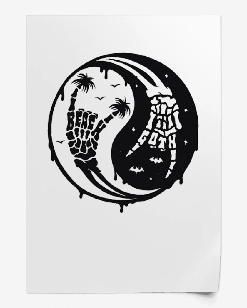 Print Blanco de ying yang