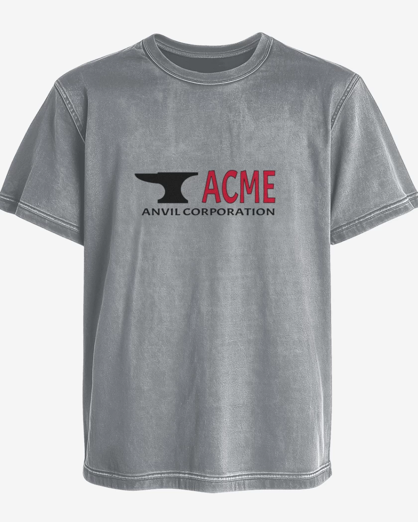 Polera desgastada Gris Melange de acme