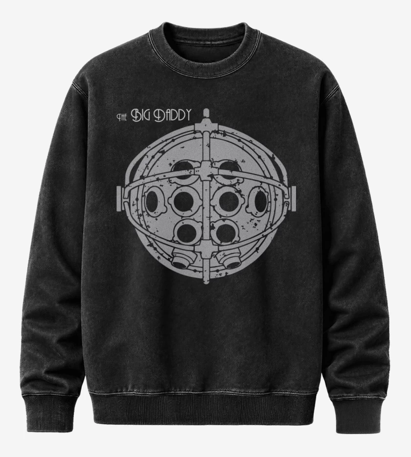 Poleron Polo Acid Wash Negro de Big Daddy