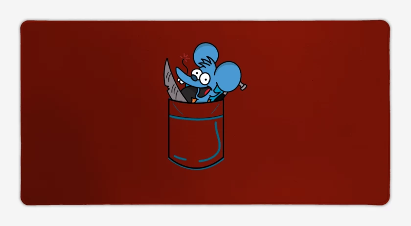 Mouse pad Gamer Rojo de itchy