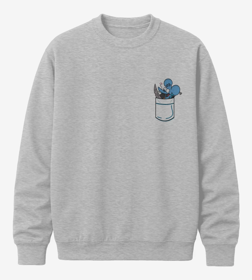 Poleron polo Gris Melange de itchy