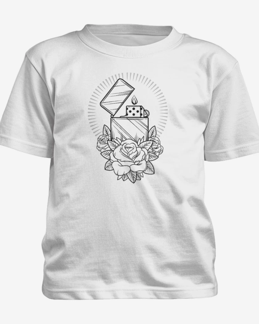 Polera de niño Blanco de encendedor