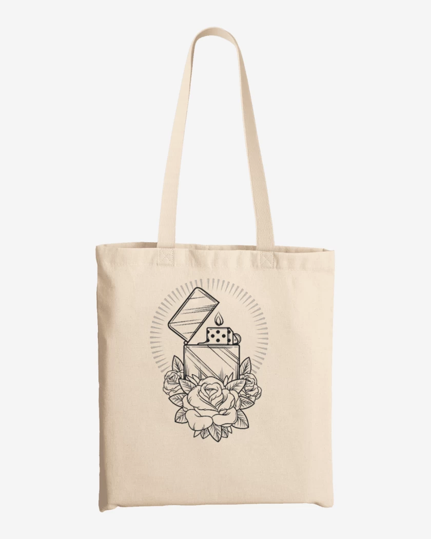 Totebag Blanco de encendedor