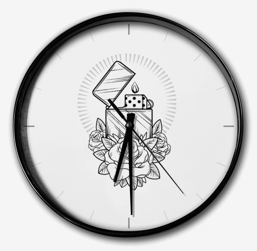 Reloj Blanco de encendedor