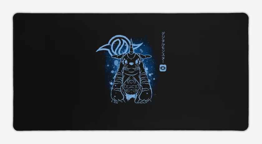 Mouse pad Gamer Negro de gabumon