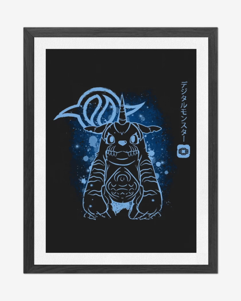 Cuadro decorativo Negro de gabumon