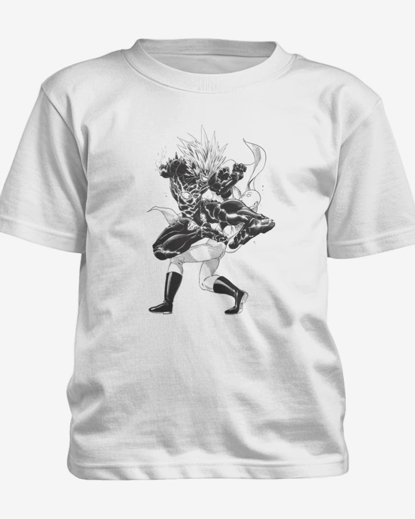Polera de niño Blanco de saitama 3
