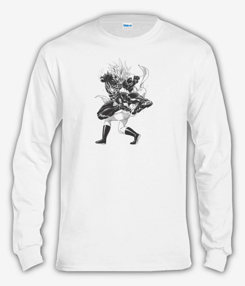 Polera manga larga Blanco de saitama 3