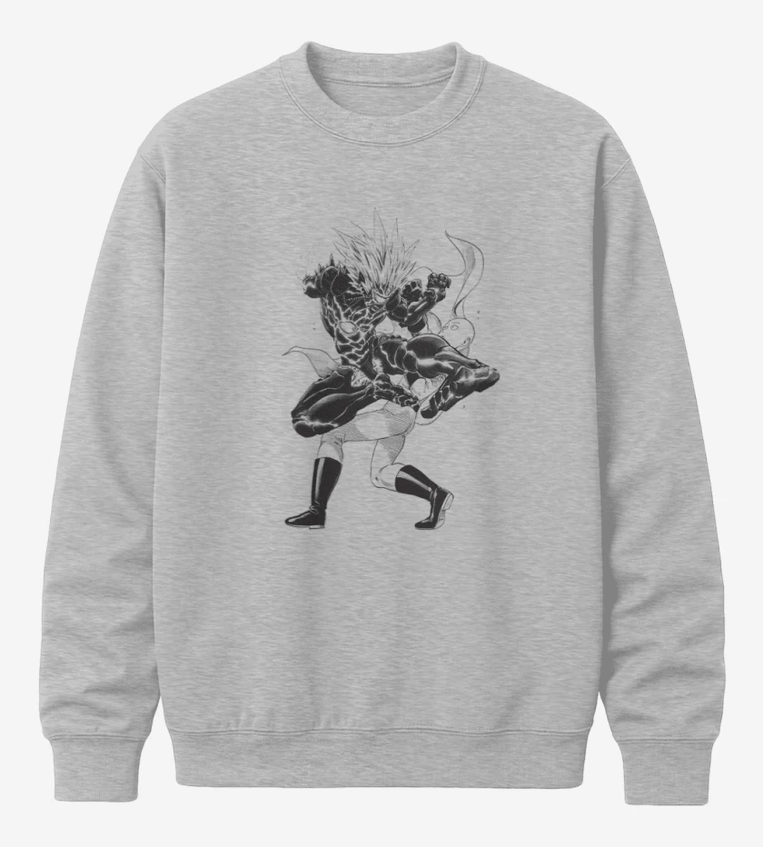 Poleron polo Gris Melange de saitama 3