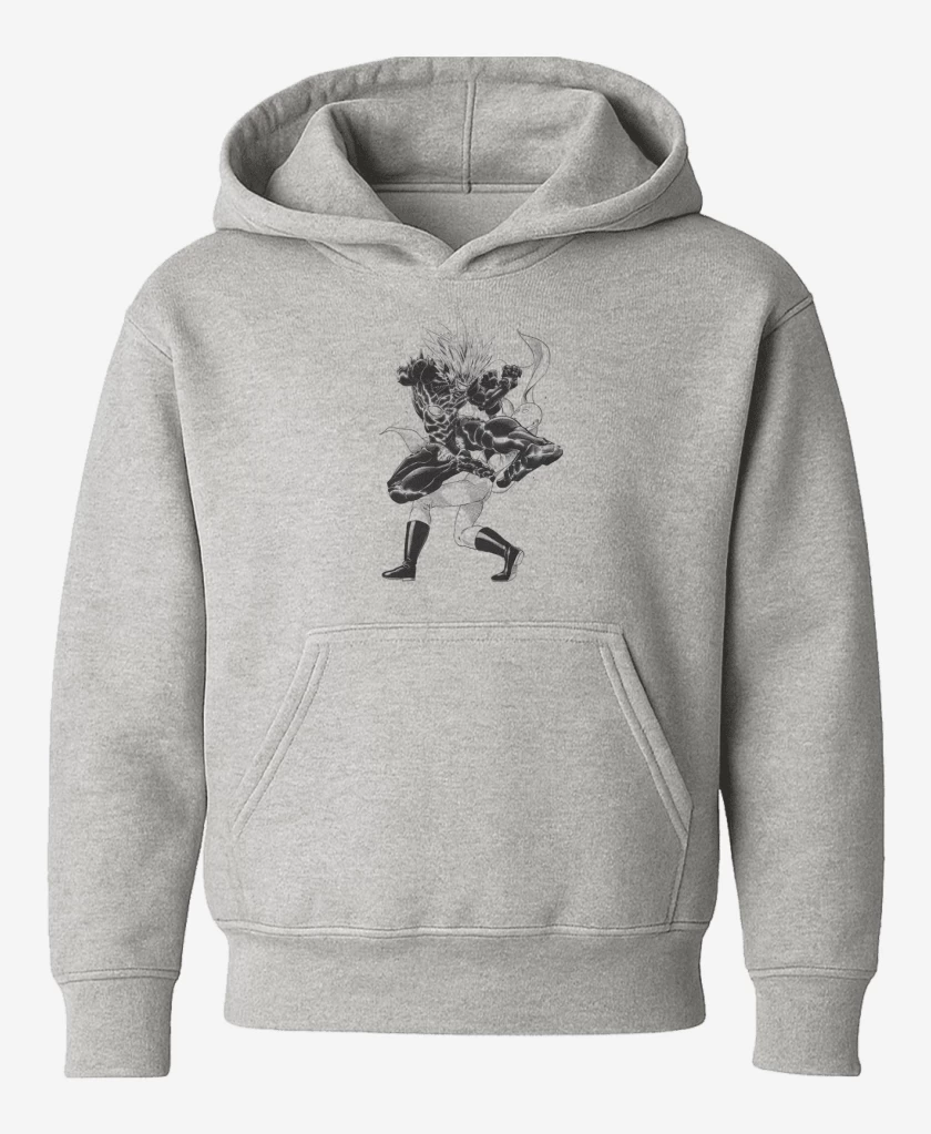 Poleron de niño Gris Melange de saitama 3
