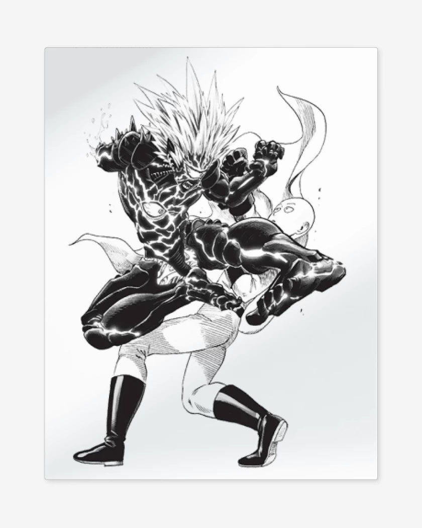 Print metalico Blanco de saitama 3