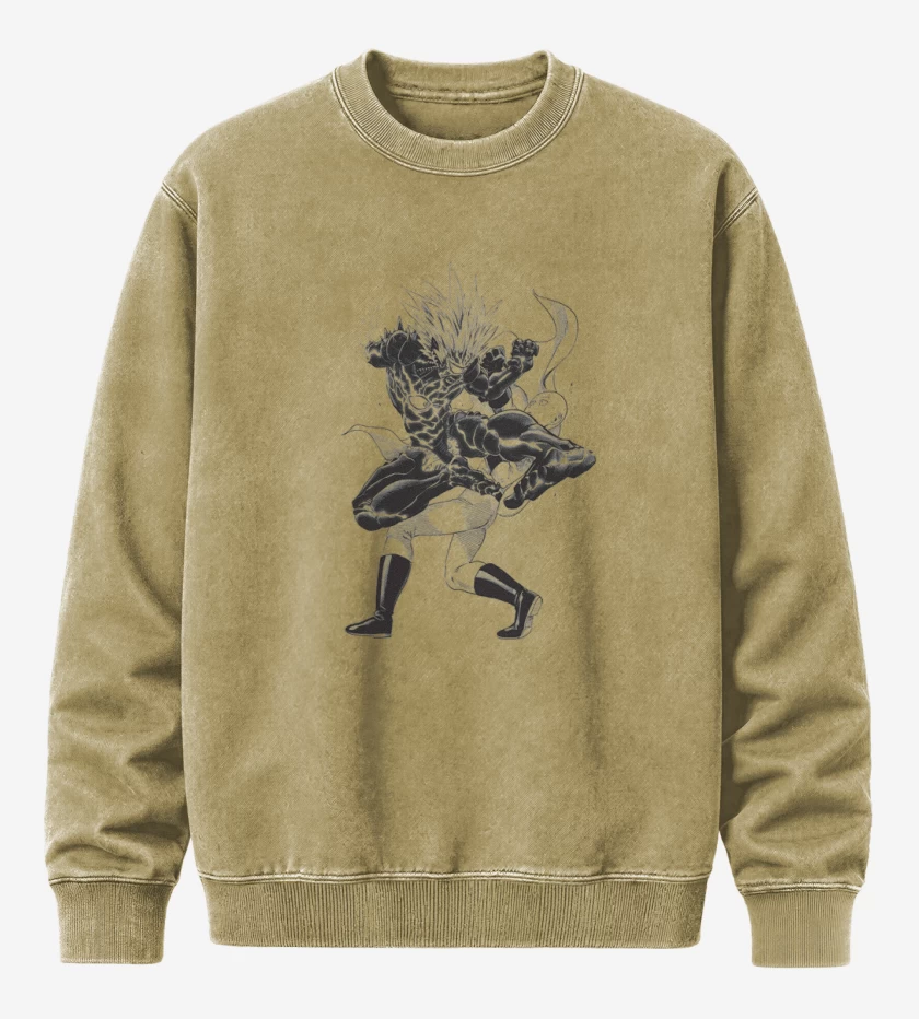 Poleron Polo Acid Wash Beige de saitama 3