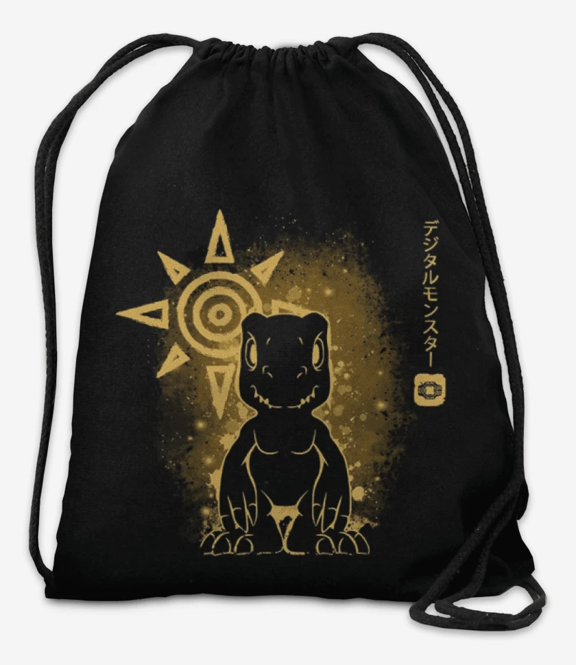 Mochila Negro de Agumon 