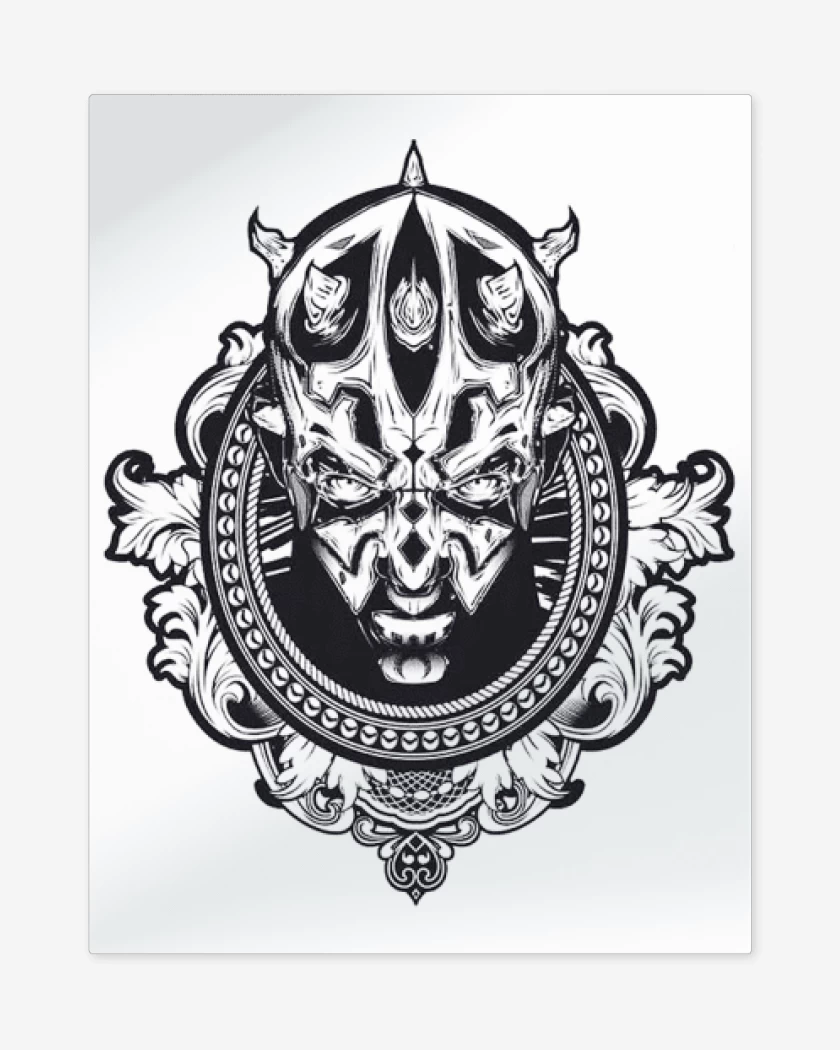 Print metalico Blanco de maul 2