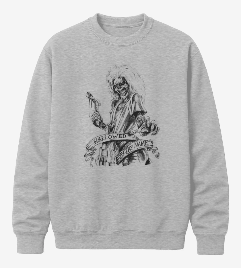 Poleron polo Gris Melange de hallowed by thy name