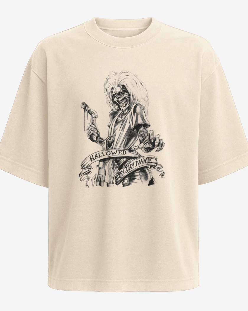 Polera Oversize Beige de hallowed by thy name