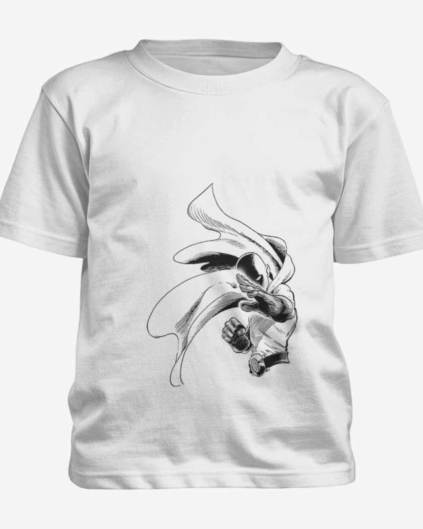 Polera de niño Blanco de saitama 2