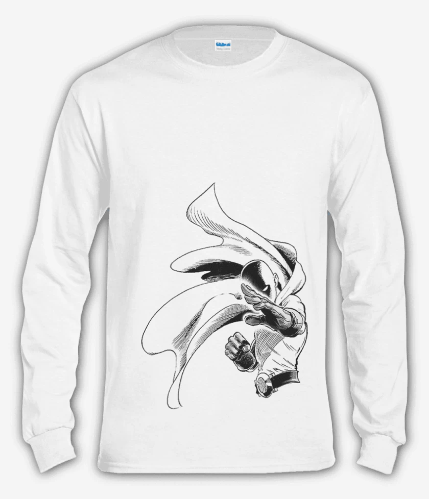 Polera manga larga Blanco de saitama 2