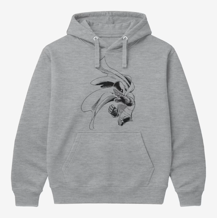 Polerón Canguro Gris Melange de saitama 2
