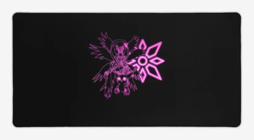 Mouse pad Gamer Negro de gatomon