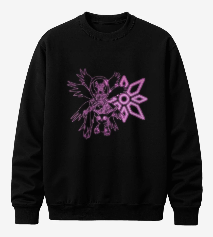 Poleron polo Negro de gatomon