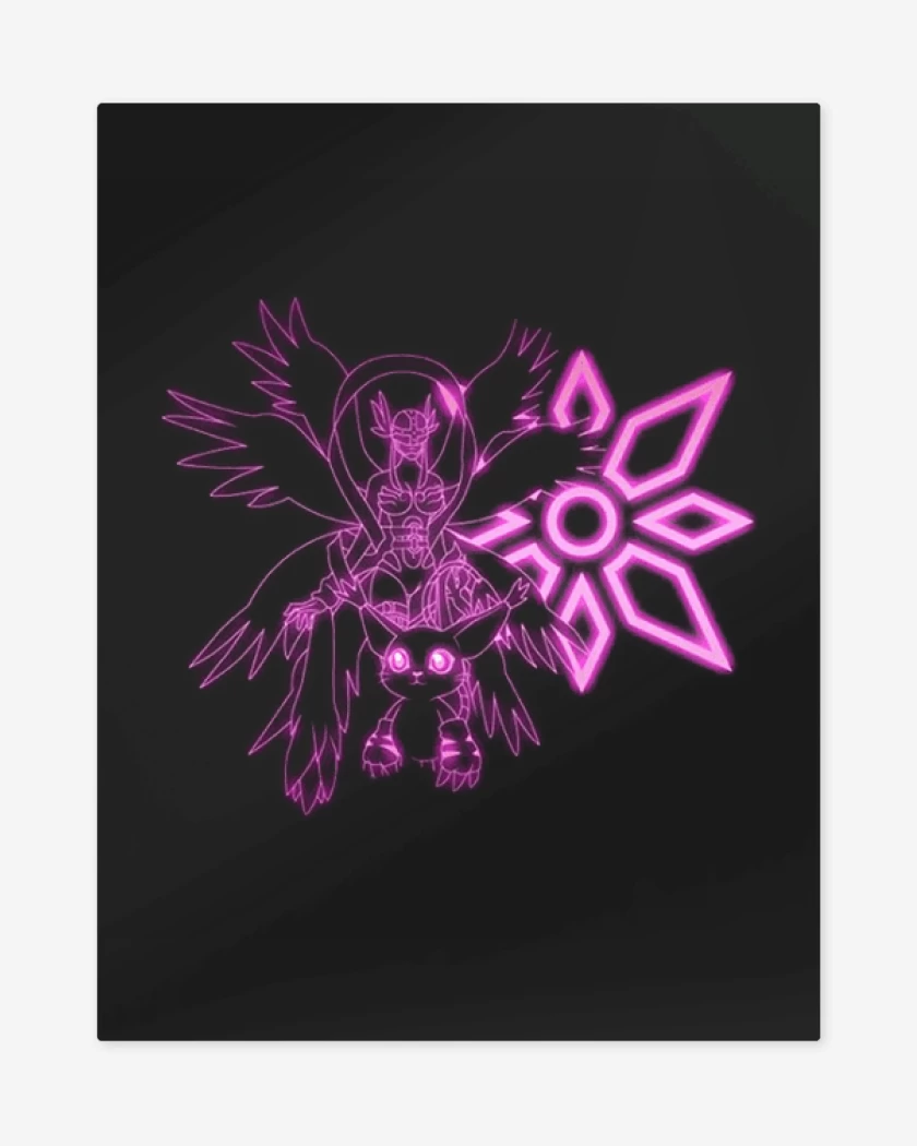 Print metalico Negro de gatomon