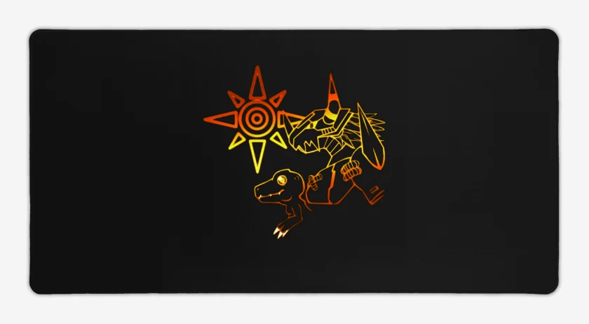 Mouse pad Gamer Negro de Agumon nro 3