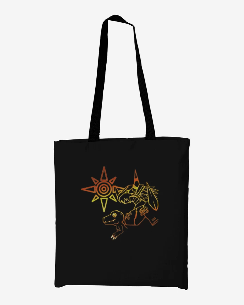 Totebag Negro de Agumon nro 3