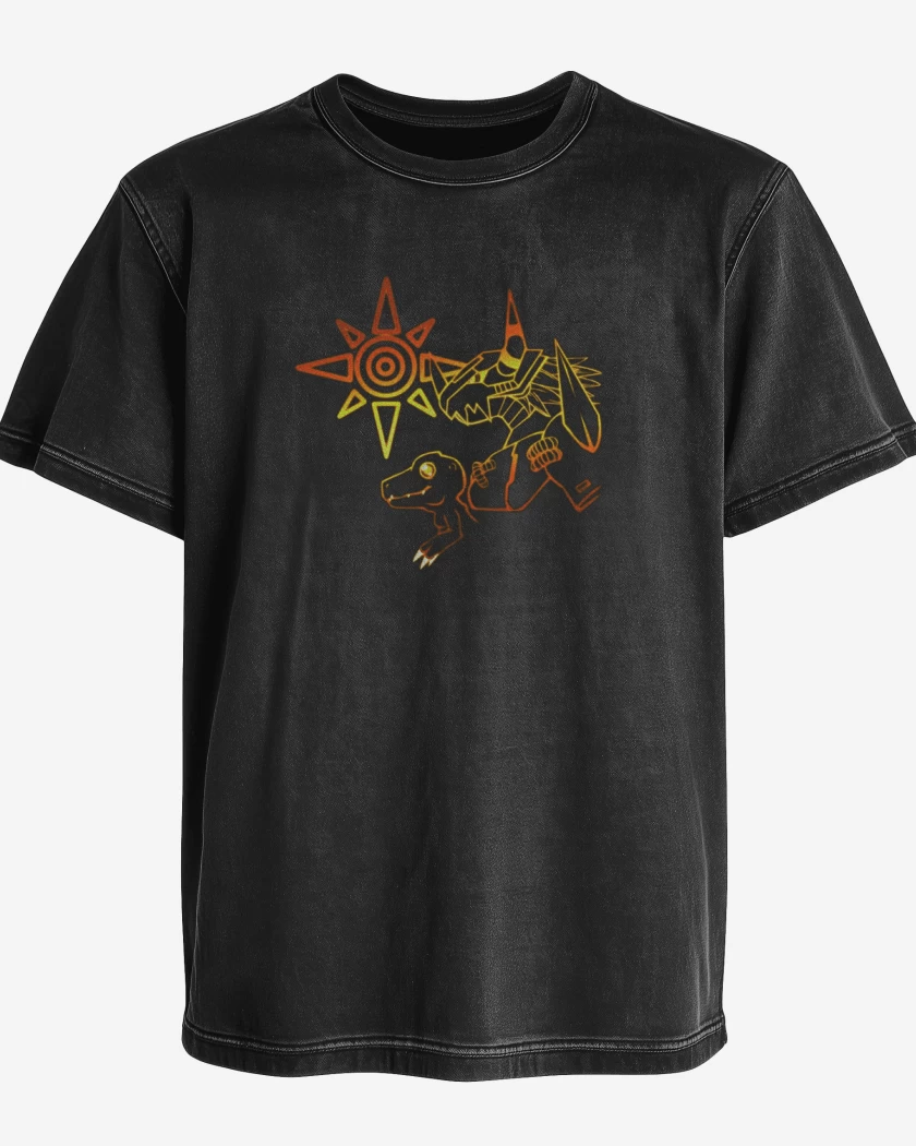 Polera desgastada Agumon nro 3