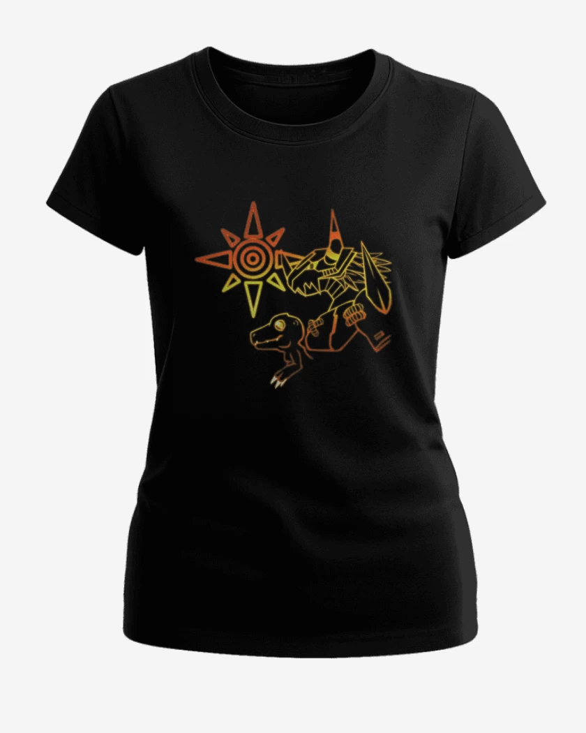 Polera de Mujer Negro de Agumon nro 3