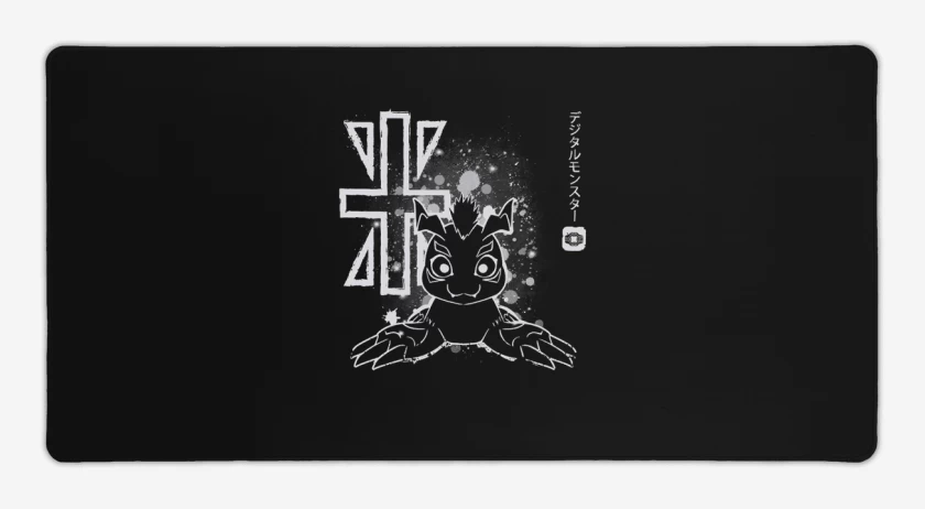 Mouse pad Gamer Negro de gomamon 