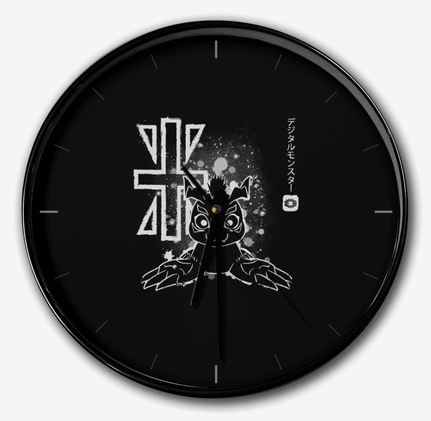 Reloj Negro de gomamon 