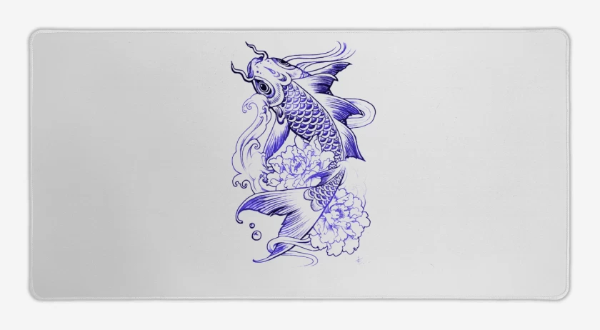 Mouse pad Gamer Blanco de pez