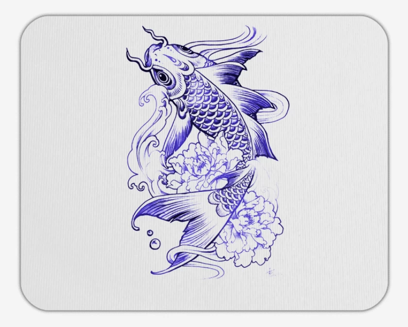 Mousepad Blanco de pez